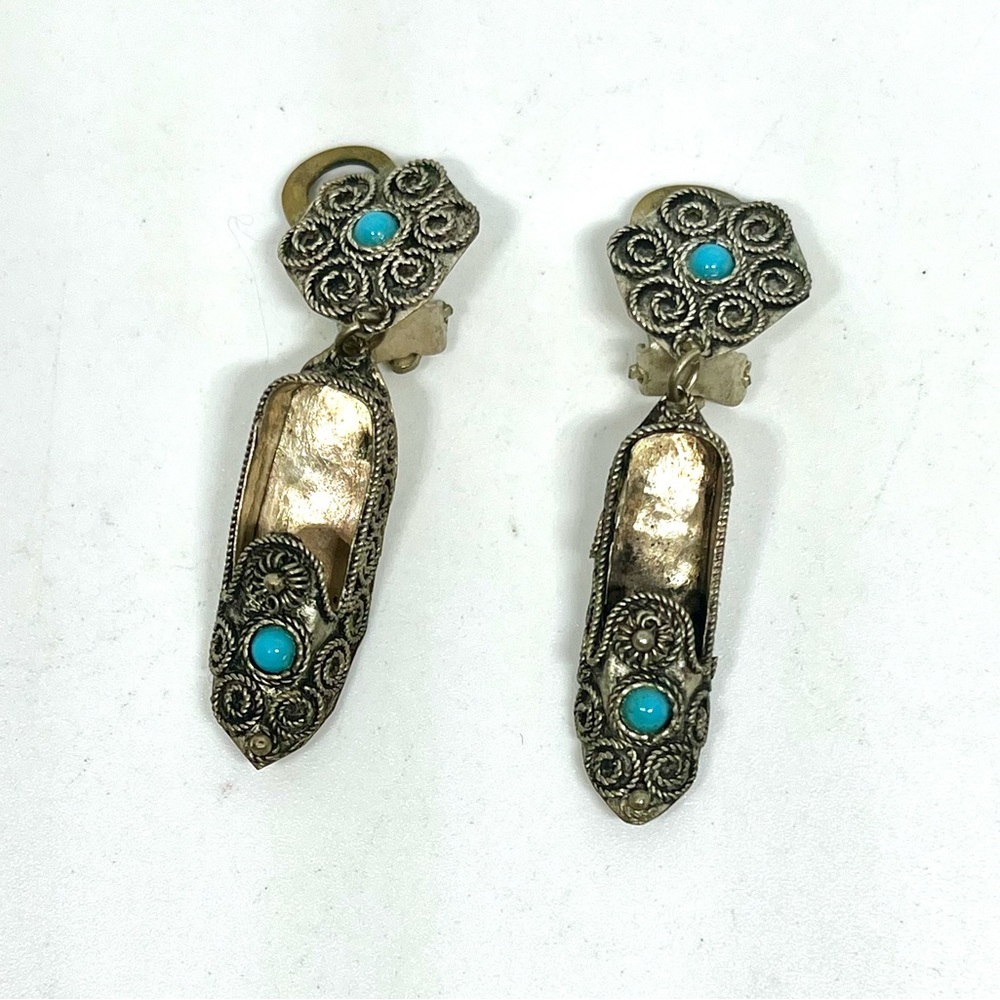 Vintage Persian Slipper Earrings